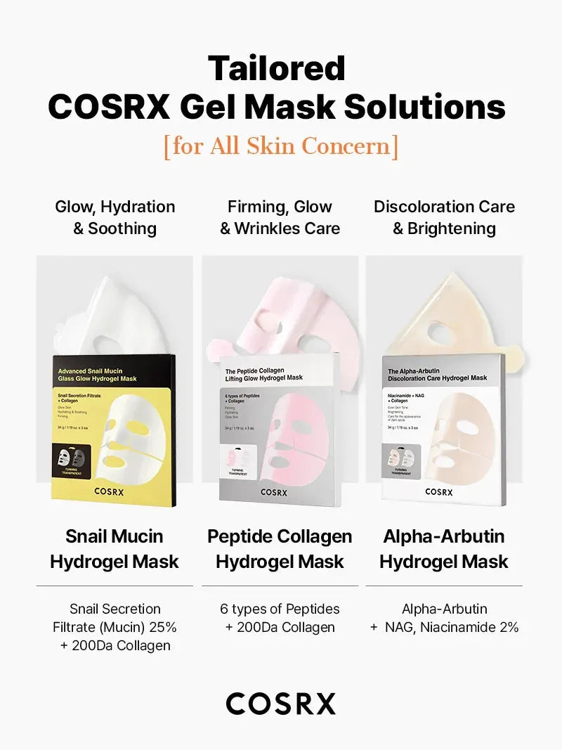COSRX The Alpha-Arbutin Discoloration Care Hydrogel Mask
