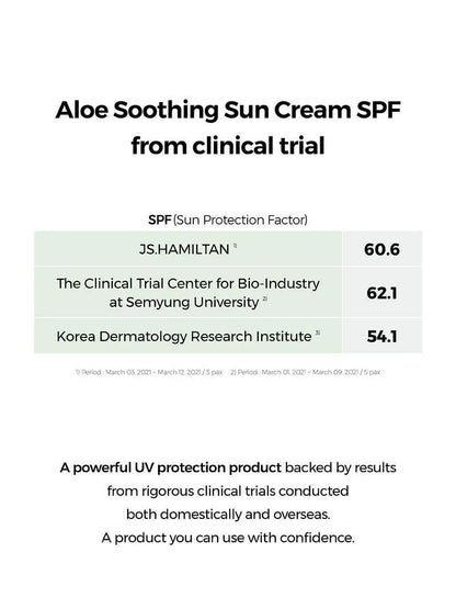 Aloe Soothing Sun Cream  SPF50+/ PA+++